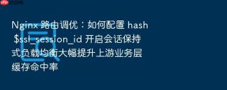nginx 路由调优:如何配置 hash $ssl_session_id 开启会话保持式负载均衡大幅提升上游业务层缓存命中率