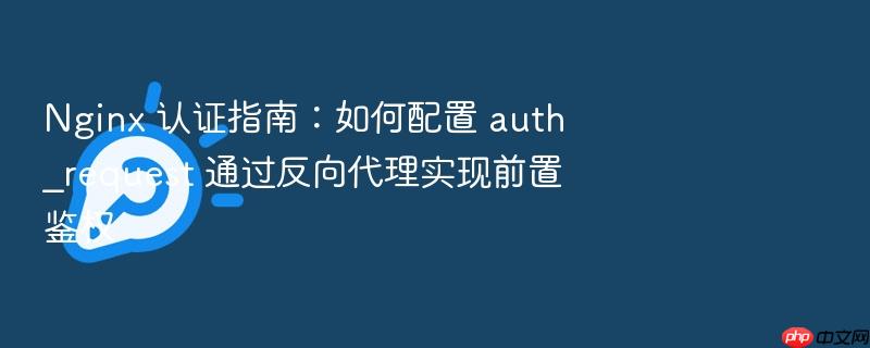 nginx 认证指南:如何配置 auth_request 通过反向代理实现前置鉴权