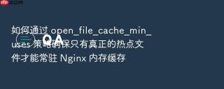 如何通过 open_file_cache_min_uses 策略确保只有真正的热点文件才能常驻 nginx 内存缓存