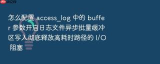 怎么配置 access_log 中的 buffer 参数开启日志文件异步批量缓冲区写入彻底释放高耗时路径的 i/o 阻塞