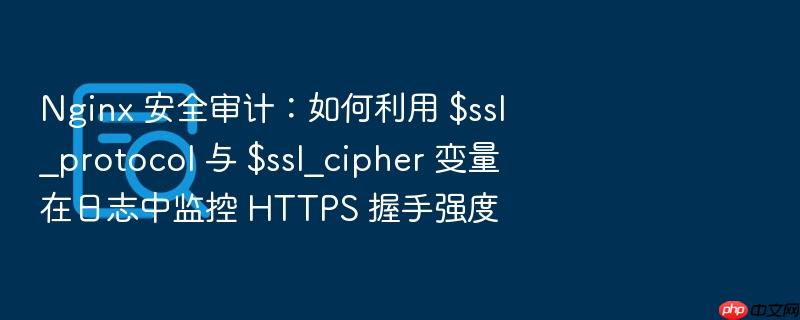 nginx 安全审计:如何利用 $ssl_protocol 与 $ssl_cipher 变量在日志中监控 https 握手强度