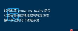 如何配置 proxy_no_cache 结合状态码与路径精准控制特定动态接口绕过反向代理缓存池