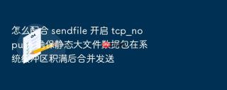 怎么配合 sendfile 开启 tcp_nopush 确保静态大文件数据包在系统缓冲区积满后合并发送