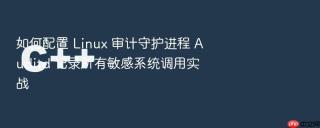 如何配置 linux 审计守护进程 auditd 记录所有敏感系统调用实战