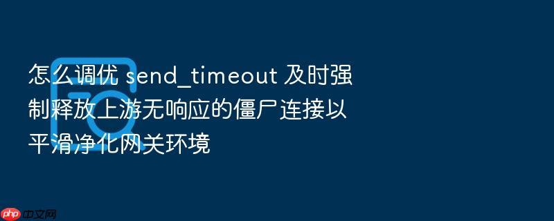 怎么调优 send_timeout 及时强制释放上游无响应的僵尸连接以平滑净化网关环境