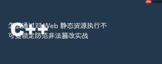 怎么通过对 web 静态资源执行不可变锁定防范非法篡改实战