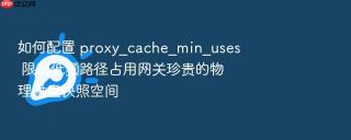 如何配置 proxy_cache_min_uses 限制低频路径占用网关珍贵的物理磁盘快照空间