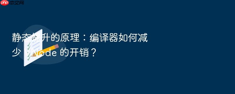 静态提升的原理:编译器如何减少 vnode 的开销?