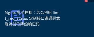nginx 安全控制:怎么利用 limit_req_status 定制接口遭遇恶意刷流时的降级响应码