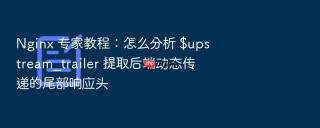 Nginx 专家教程：怎么分析 $upstream_trailer 提取后端动态传递的尾部响应头