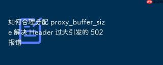 如何合理分配 proxy_buffer_size 解决 header 过大引发的 502 报错
