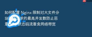 如何配置 nginx 限制对大文件分块路径请求的最高并发数防止恶意 206 状态码流蚕食网络带宽