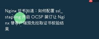 nginx 证书加速:如何配置 ssl_stapling 开启 ocsp 装订让 nginx 替客户端预先拉取证书校验结果