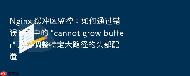 nginx 缓冲区监控：如何通过错误日志中的 \