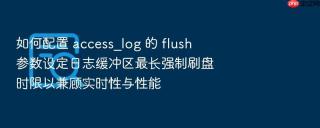 如何配置 access_log 的 flush 参数设定日志缓冲区最长强制刷盘时限以兼顾实时性与性能