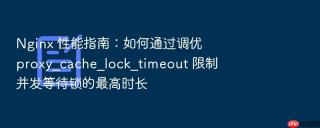 nginx 性能指南：如何通过调优 proxy_cache_lock_timeout 限制并发等待锁的最高时长