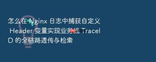 怎么在 Nginx 日志中捕获自定义 Header 变量实现业务线 TraceID 的全链路透传与检索