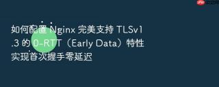 如何配置 nginx 完美支持 tlsv1.3 的 0-rtt(early data)特性实现首次握手零延迟
