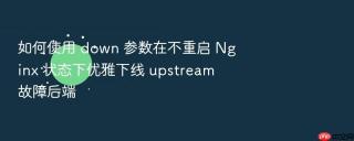 如何使用 down 参数在不重启 Nginx 状态下优雅下线 upstream 故障后端