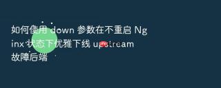 如何使用 down 参数在不重启 nginx 状态下优雅下线 upstream 故障后端