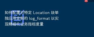 如何配置对特定 location 块单独应用定制的 log_format 以实现精细化业务指标度量