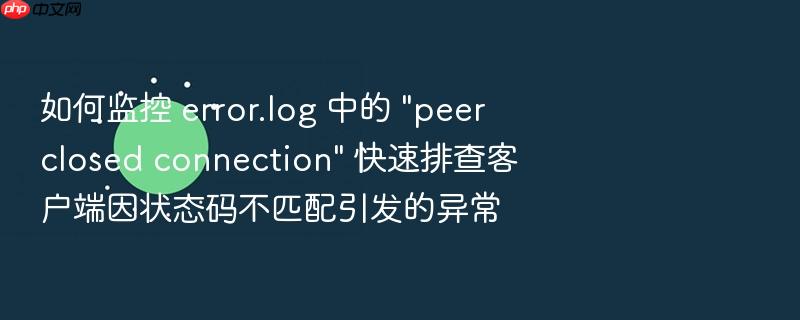如何监控 error.log 中的 \