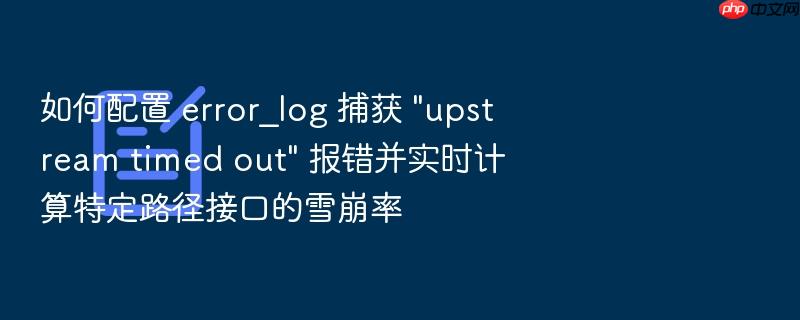 如何配置 error_log 捕获 \