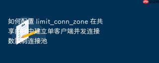 如何配置 limit_conn_zone 在共享内存中建立单客户端并发连接数限制连接池