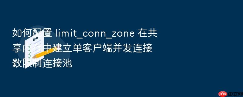 如何配置 limit_conn_zone 在共享内存中建立单客户端并发连接数限制连接池