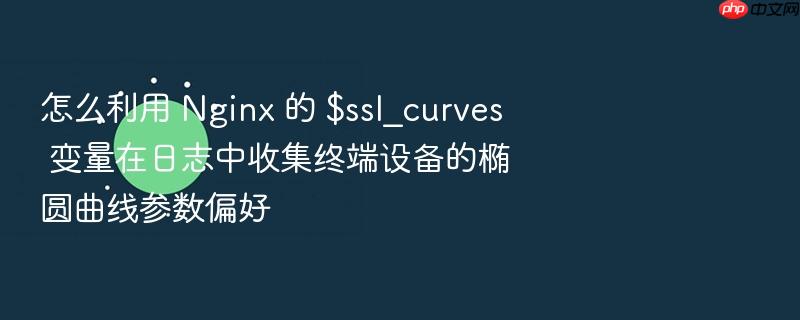 怎么利用 nginx 的 $ssl_curves 变量在日志中收集终端设备的椭圆曲线参数偏好