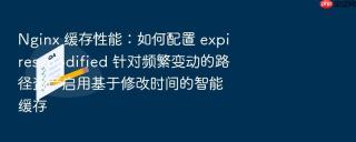 Nginx 缓存性能：如何配置 expires modified 针对频繁变动的路径资产启用基于修改时间的智能缓存