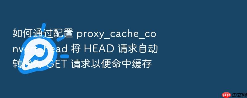 如何通过配置 proxy_cache_convert_head 将 head 请求自动转换为 get 请求以便命中缓存