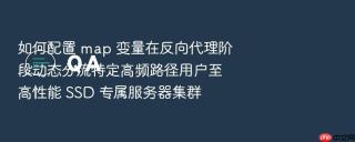 如何配置 map 变量在反向代理阶段动态分流特定高频路径用户至高性能 ssd 专属服务器集群