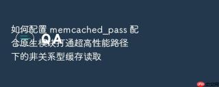 如何配置 memcached_pass 配合原生模块打通超高性能路径下的非关系型缓存读取
