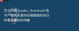 怎么利用 loader_threshold 指令严格限定缓存加载器每轮执行的最高毫秒时间截