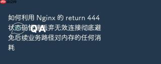 如何利用 Nginx 的 return 444 状态码快速丢弃无效连接彻底避免后续业务路径对内存的任何消耗