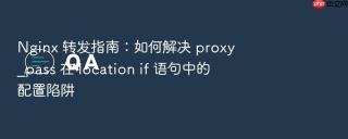 nginx 转发指南:如何解决 proxy_pass 在 location if 语句中的配置陷阱
