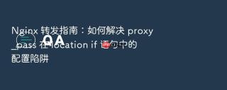 Nginx 转发指南：如何解决 proxy_pass 在 location if 语句中的配置陷阱