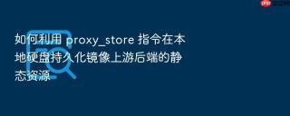如何利用 proxy_store 指令在本地硬盘持久化镜像上游后端的静态资源