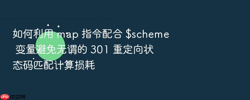 如何利用 map 指令配合 $scheme 变量避免无谓的 301 重定向状态码匹配计算损耗