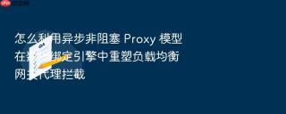 怎么利用异步非阻塞 proxy 模型在数据绑定引擎中重塑负载均衡网关代理拦截