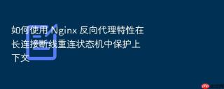 如何使用 nginx 反向代理特性在长连接断线重连状态机中保护上下文