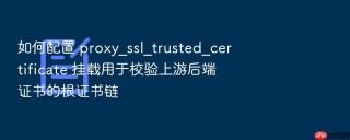 如何配置 proxy_ssl_trusted_certificate 挂载用于校验上游后端证书的根证书链