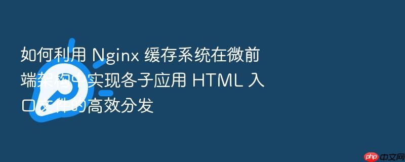如何利用 nginx 缓存系统在微前端架构中实现各子应用 html 入口文件的高效分发