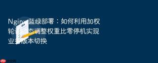 Nginx 蓝绿部署：如何利用加权轮询动态调整权重比零停机实现业务版本切换