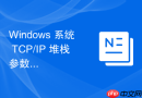 Windows 系统 TCP/IP 堆栈参数微调与优化实践