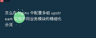 怎么在 Nginx 中配置多组 upstream 实现不同业务模块的精细化分流