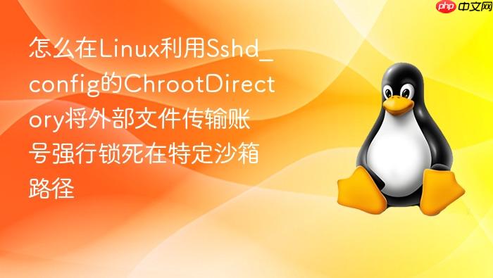 怎么在linux利用sshd_config的chrootdirectory将外部文件传输账号强行锁死在特定沙箱路径