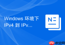 Windows 环境下 IPv4 到 IPv6 的过渡技术