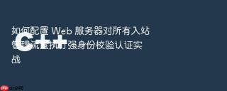 如何配置 web 服务器对所有入站管理流量执行强身份校验认证实战
